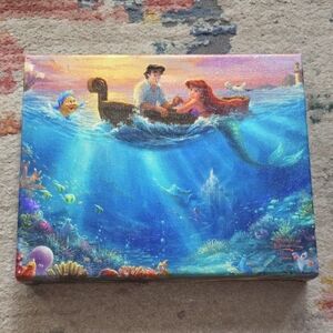 Disney Ariel and Eric Ocean Adventure Canvas - Blue and Orange